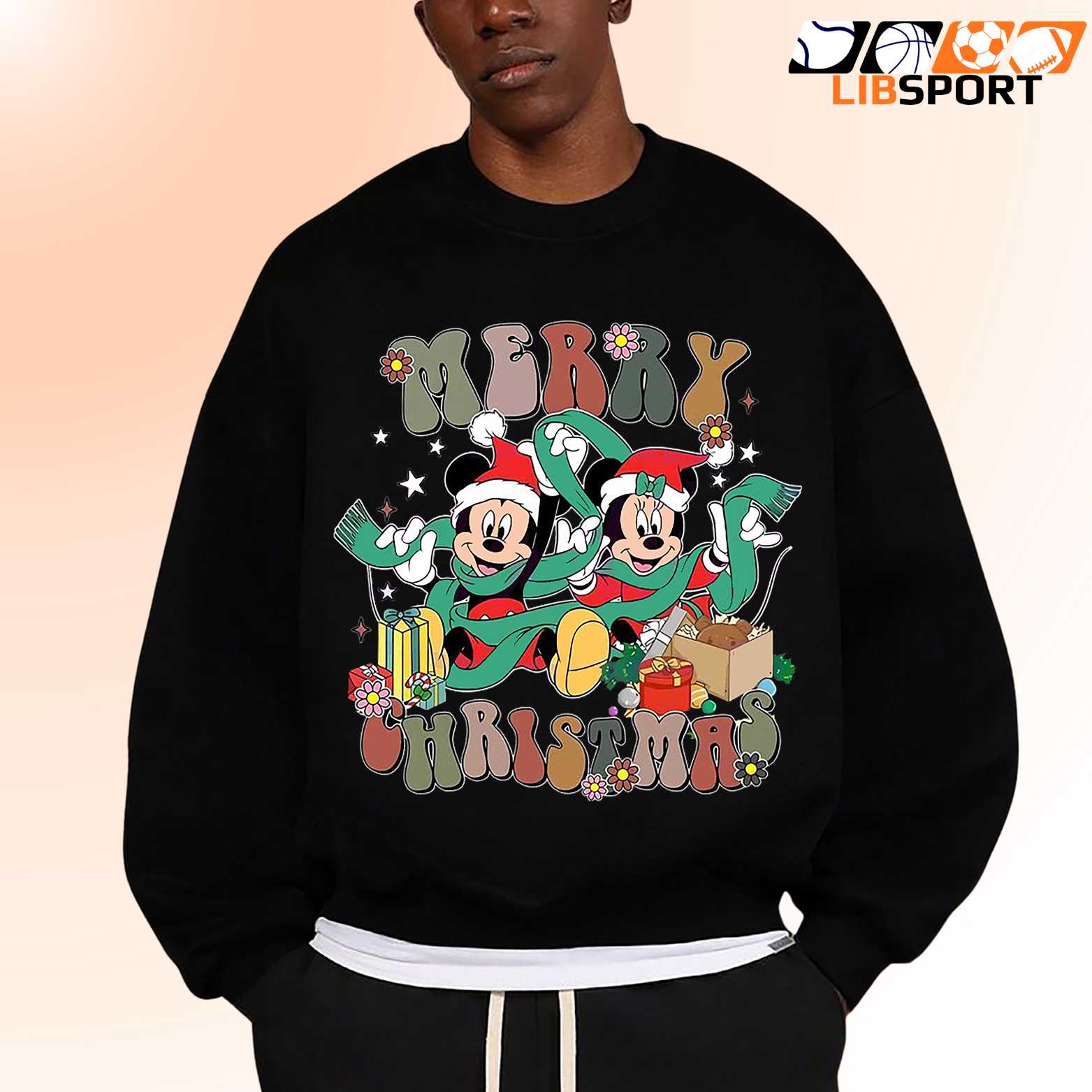 Mickey And Minnie Christmas T Shirt, Merry Xmas Unisex Tee